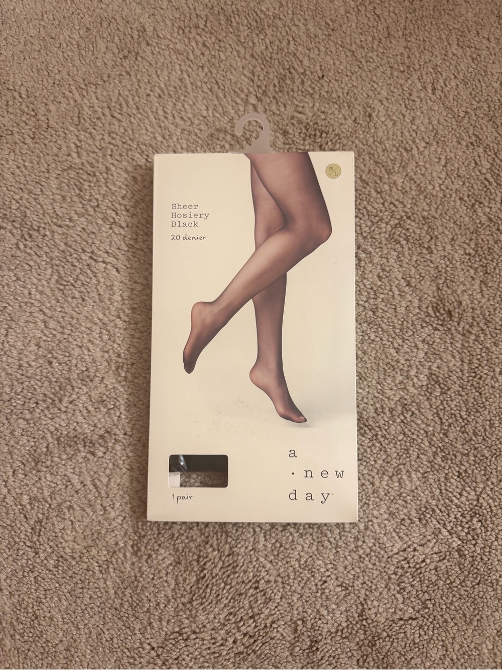 a new day Sheer Black Hosiery 20 Denier